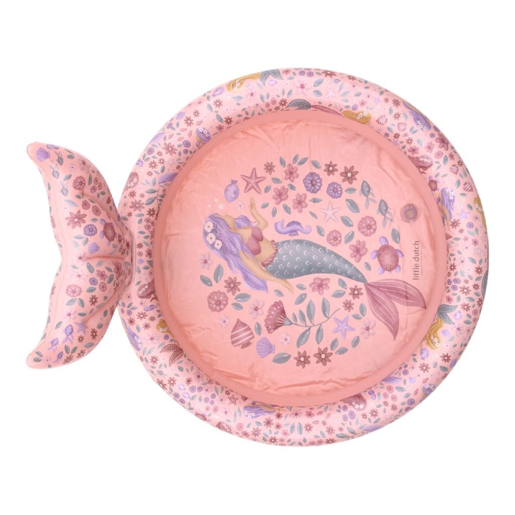 Piccola sirena da sogno olandese da piscina con coda 80 cm rosa