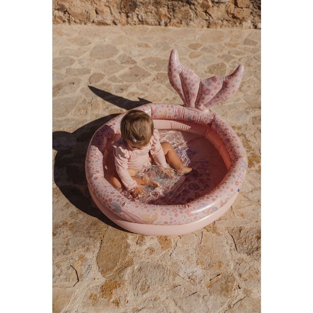 Piccola sirena da sogno olandese da piscina con coda 80 cm rosa