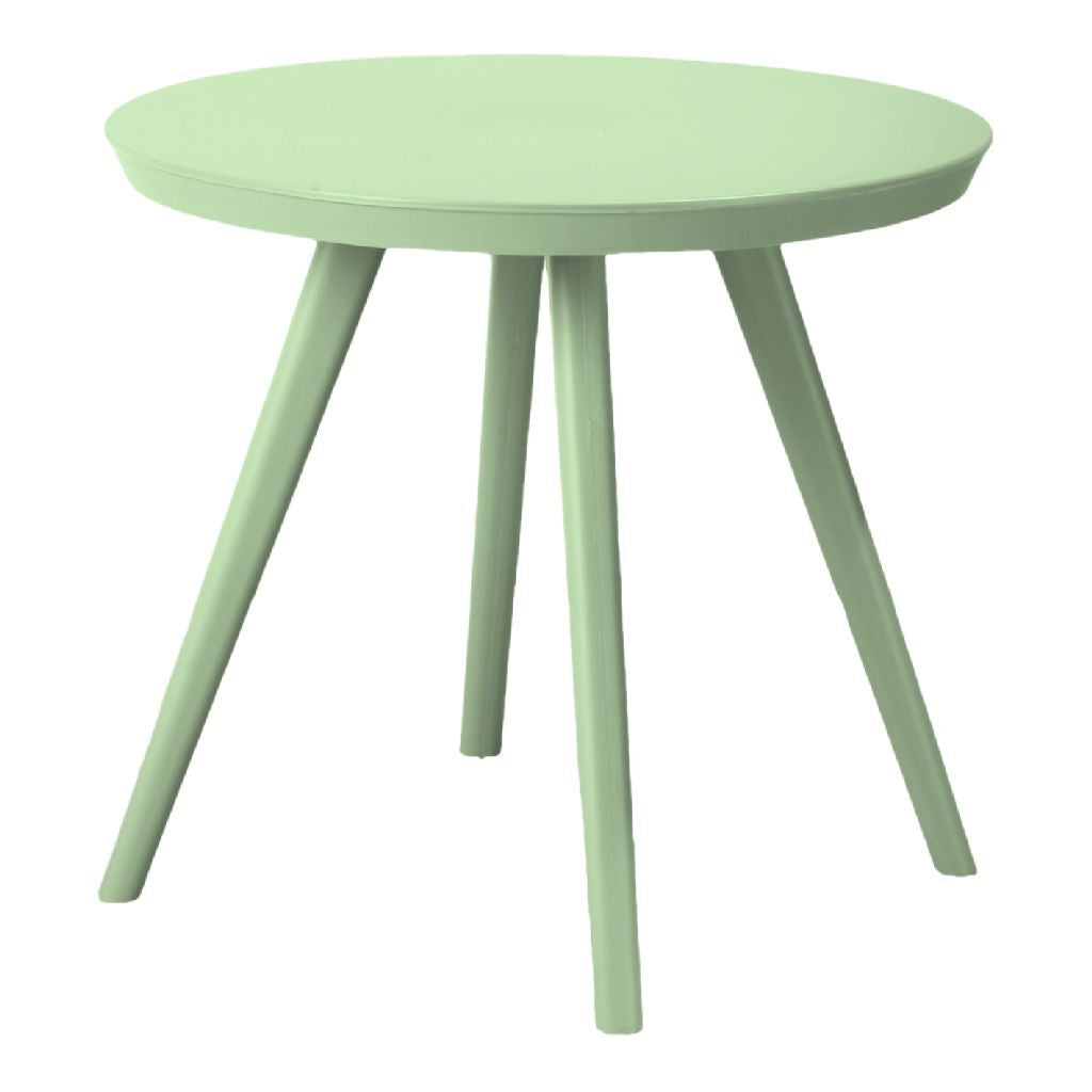 Tavolo per bambini Van der Meulen in plastica verde pastello rotondo 50,5 cm giocattoli.