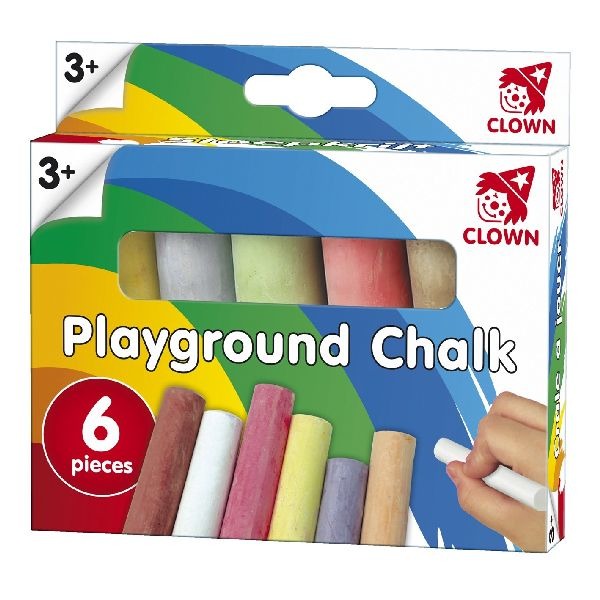 Clown Clown Sidewalk Chalk 6 pezzi