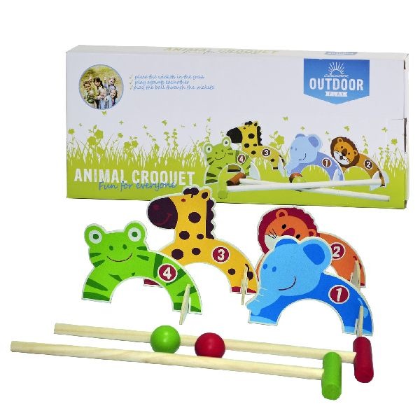 Play al aire libre Animales de madera al aire libre Croquet