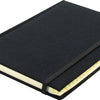 KANGARO KANGARO K-5105 AlphabetBoek A5 A-Z Cover rigido Black, 208 pagine, Reading Ribbon, Elastic