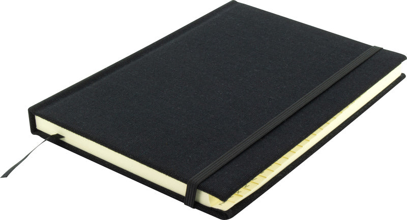 KANGARO KANGARO K-5105 AlphabetBoek A5 A-Z Cover rigido Black, 208 pagine, Reading Ribbon, Elastic