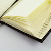 KANGARO KANGARO K-5105 AlphabetBoek A5 A-Z Cover rigido Black, 208 pagine, Reading Ribbon, Elastic