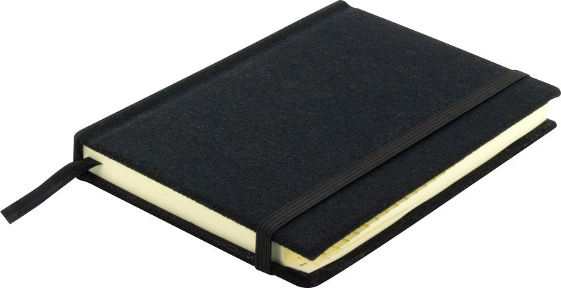 Kangaro Kangaro K-5106 Alphabetboek A6 A-Z Cubierta dura de lino negro, 208 páginas, Lectura de cinta, elástica