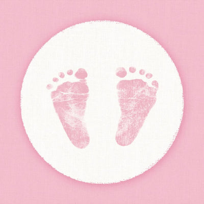 I tovaglioli Ambiente Ambiente Baby Feet 33 cm Pink