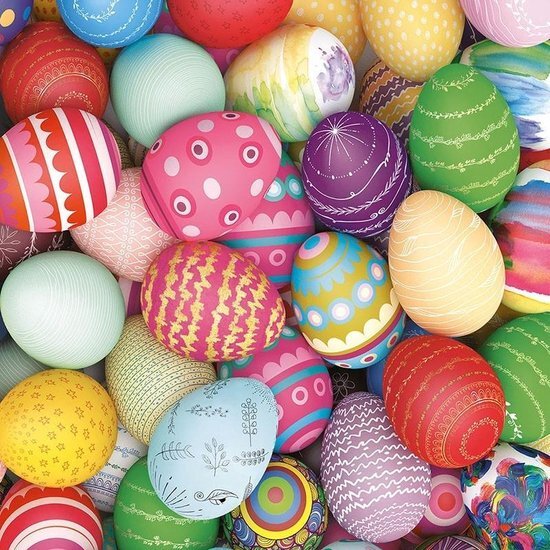 Ambiente Ambiente tovaglioli Pasqua 33 cm uova colorate