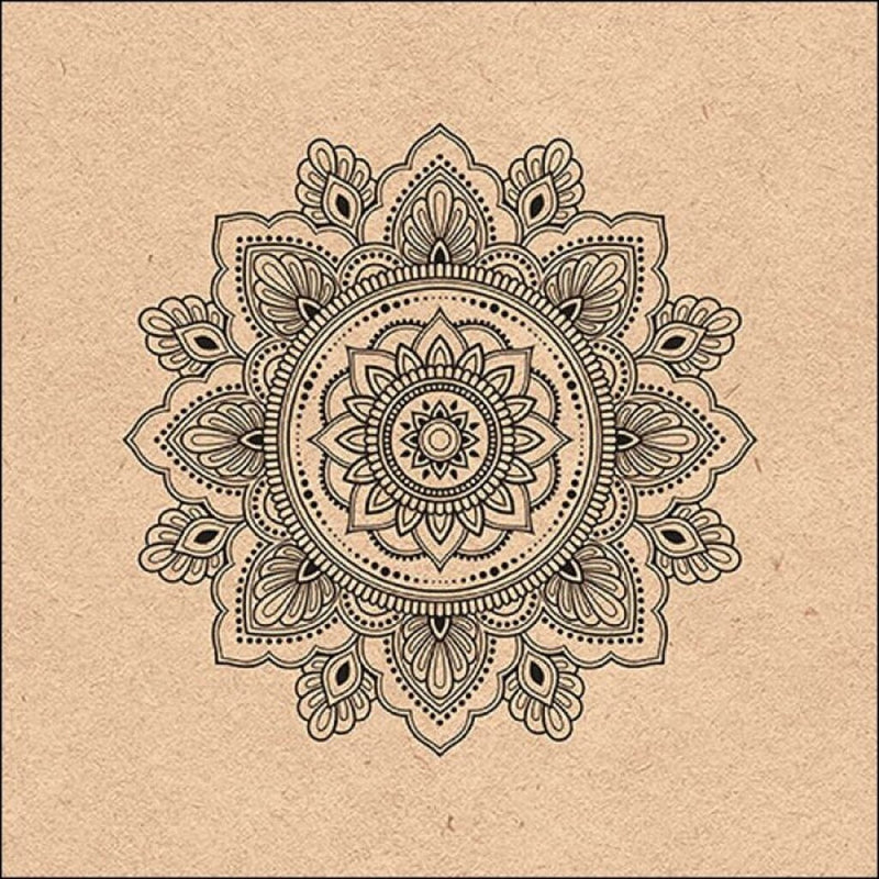 Ambiente servetten 33x33cm mandala nature 20 stuks
