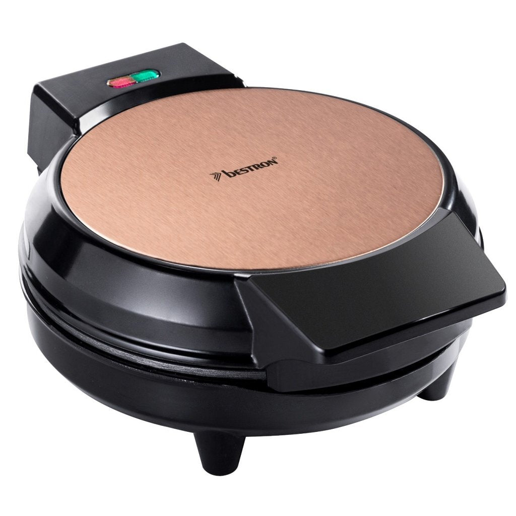 Bestron AWM700CO Waffle Iron Hearts 700W Cobre negro