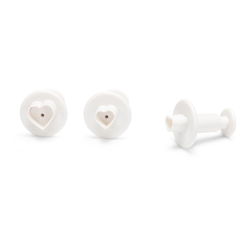 Patisse La extensión de la práctica forma corazón con un protector de 3 piezas blancas