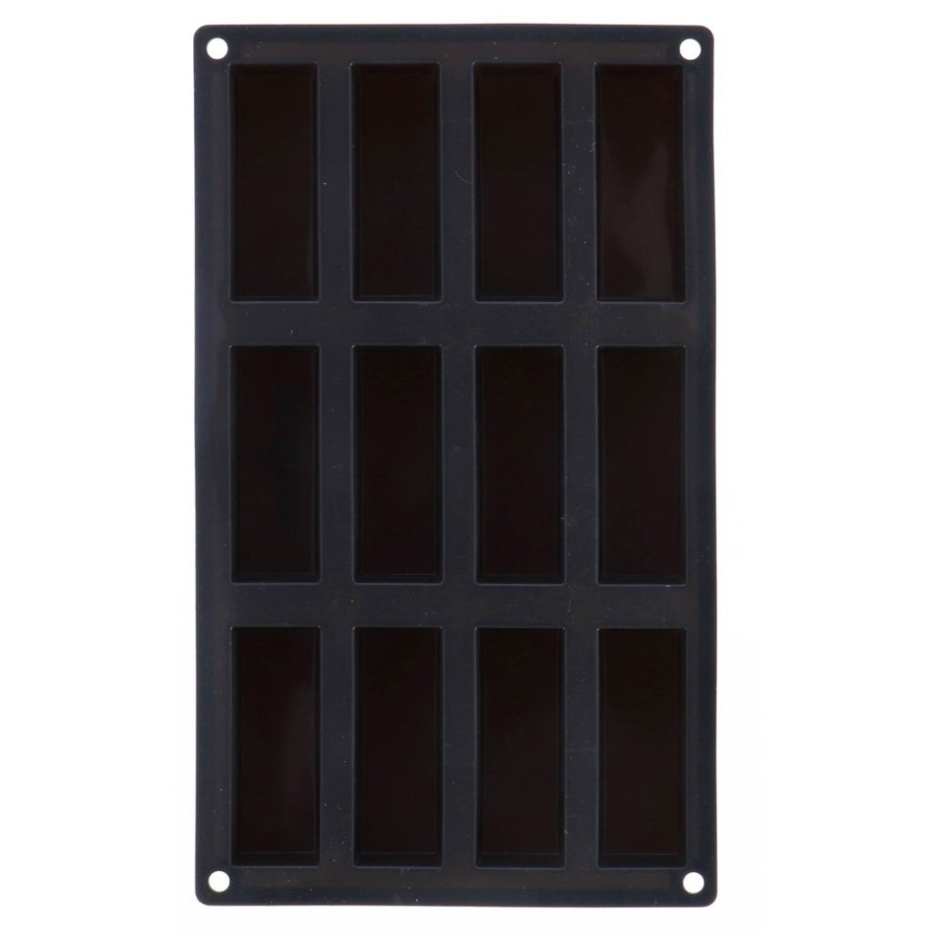 Patisse Patisse Mini Cake Form 12 Vaks 29x17 cm silicone nero