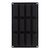 Patisse Patisse Mini Cake Form 12 Vaks 29x17 cm silicone nero