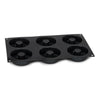 Patisse Patisse Donut form 6 comparts 29x17 cm Black silicone