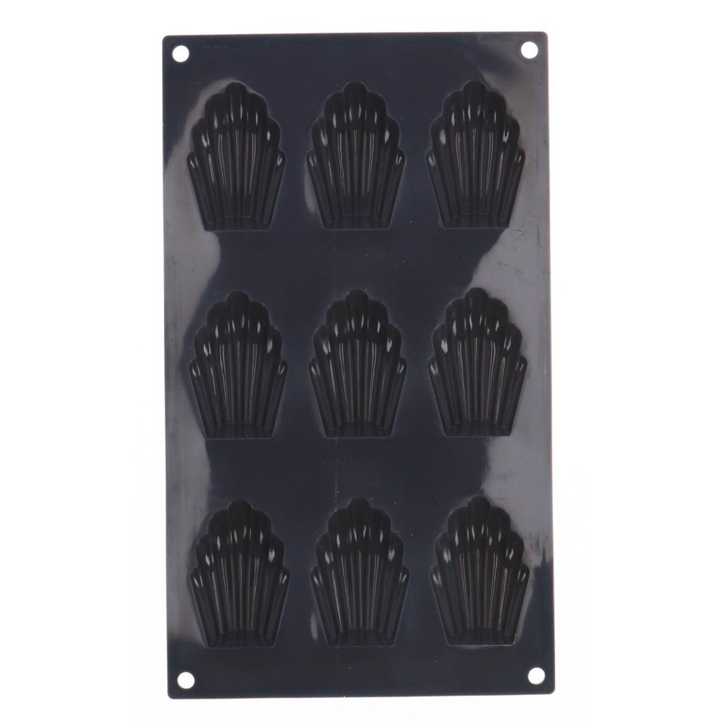 Patisse Patisse Madeleinevorm 9 Vaks 29x17 cm silicone nero