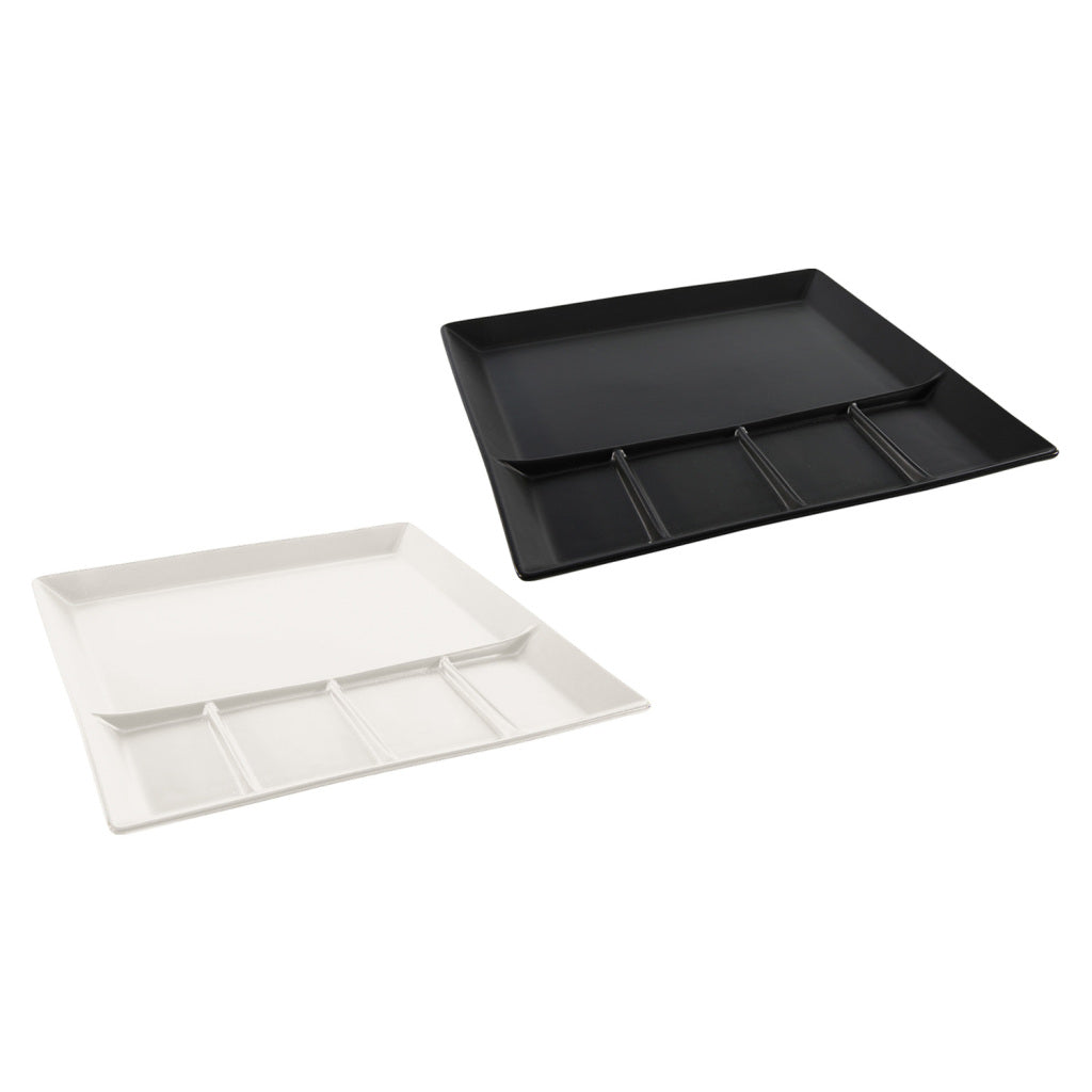 Diversen fonduebord 24,5 x 24,5 cm zwart of wit