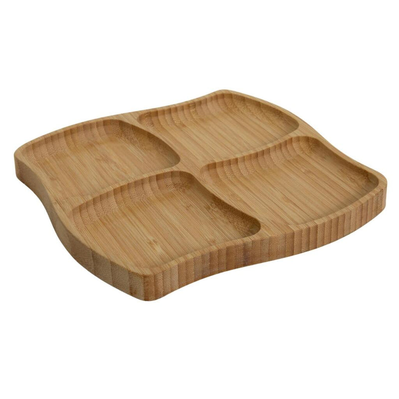 Bamboo Tapasboard 4 compartimentos 20x20x1.5cm FSC 100%