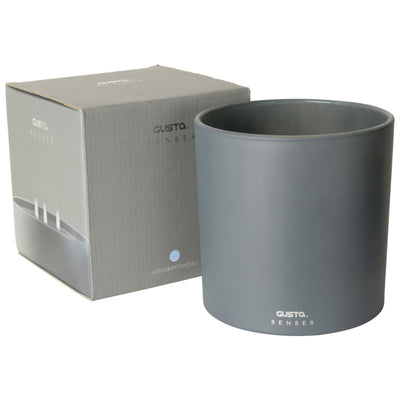 Gusta Gusta Vela perfumada Lotus 15 Horas de ardor 15 cm de gris