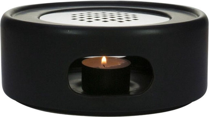 Gusta Gusta Earthenware Rechaud Tealight Fika Black 17x7 cm