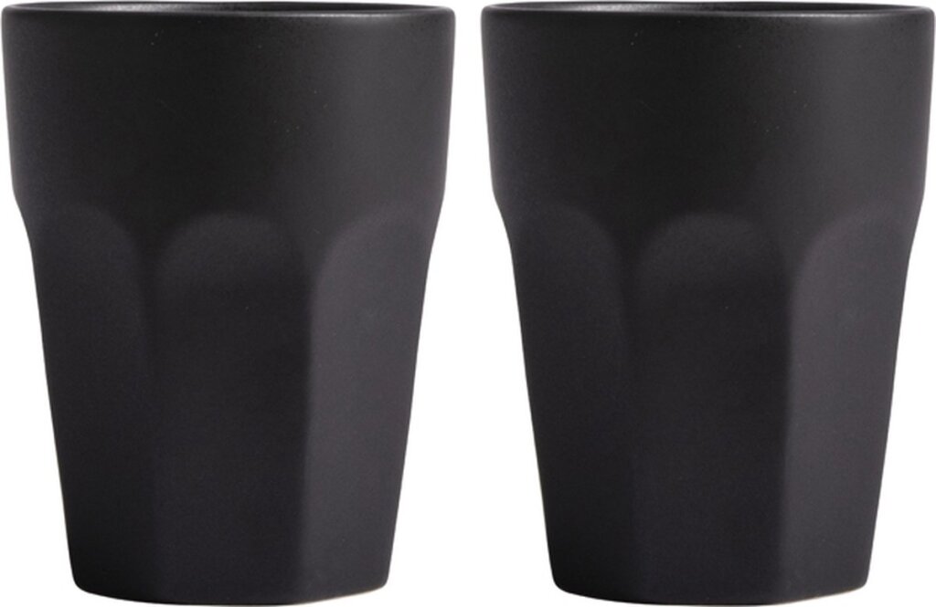 Gusta gusta tazze set di 2 pezzi 220 ml di nero