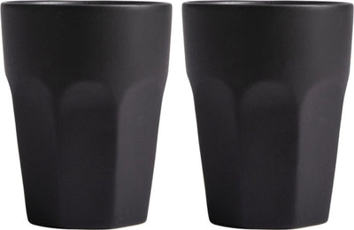 Tazas Gusta Gusta Juego de 2 piezas 220ml Negro