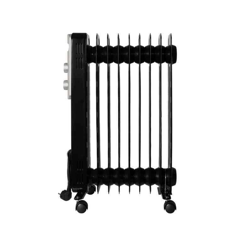 Inventum ko931b oliegevulde radiator 2000w zwart zilver