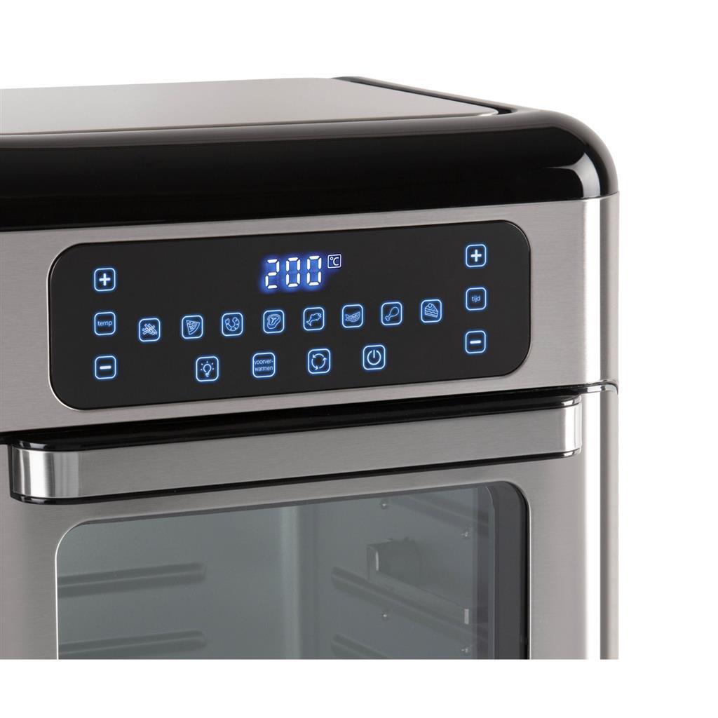 Inventum inventum gf1200hld mini horno 12l 1500W de acero inoxidable negro