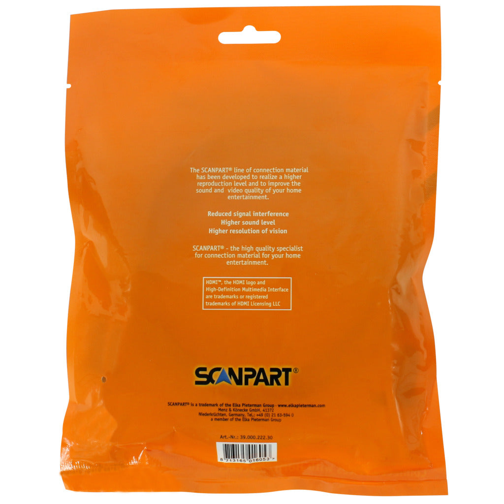 ScanPart Scanpart HDMI Cable Oranje 3M