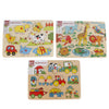 Puzzle con bottoni in legno ad albero grande