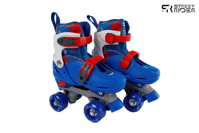 Street rider rolschaatsen blauw verstelbaar, maat 27-30