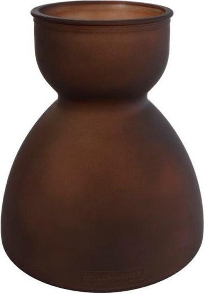 Regalos Amsterdam Regalos Amsterdam Vase Diabolo 22 x 21 cm de vidrio Matt Brown