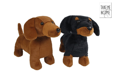 Take Me Home abbraccio peluche - bassotti marrone chiaro, 33 cm