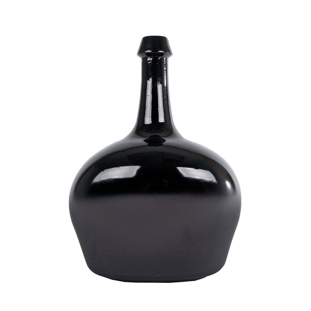 VASCELLANO VASE GRAFFA Victoria S Shine Black 19x14x26 Glass