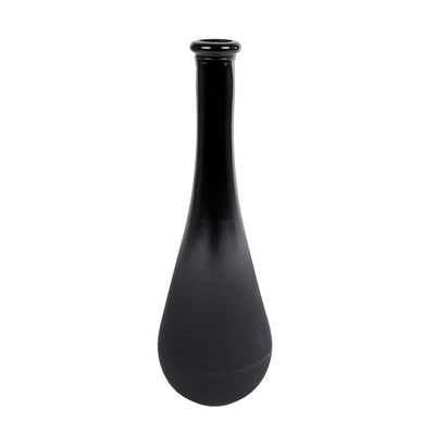 Van Manen Van Manen Vase Lagrima L Matt Lucido Black Glass 8x8x25cm