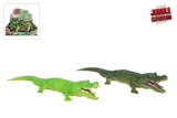 Jungle expedition krokodil 2ass kleur 28cm - afbeelding 1