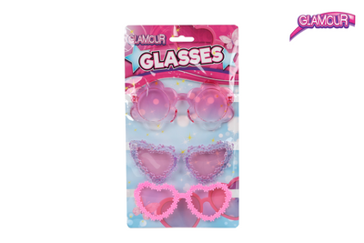 Gafas de niña Glamour trendy - 3 uds.