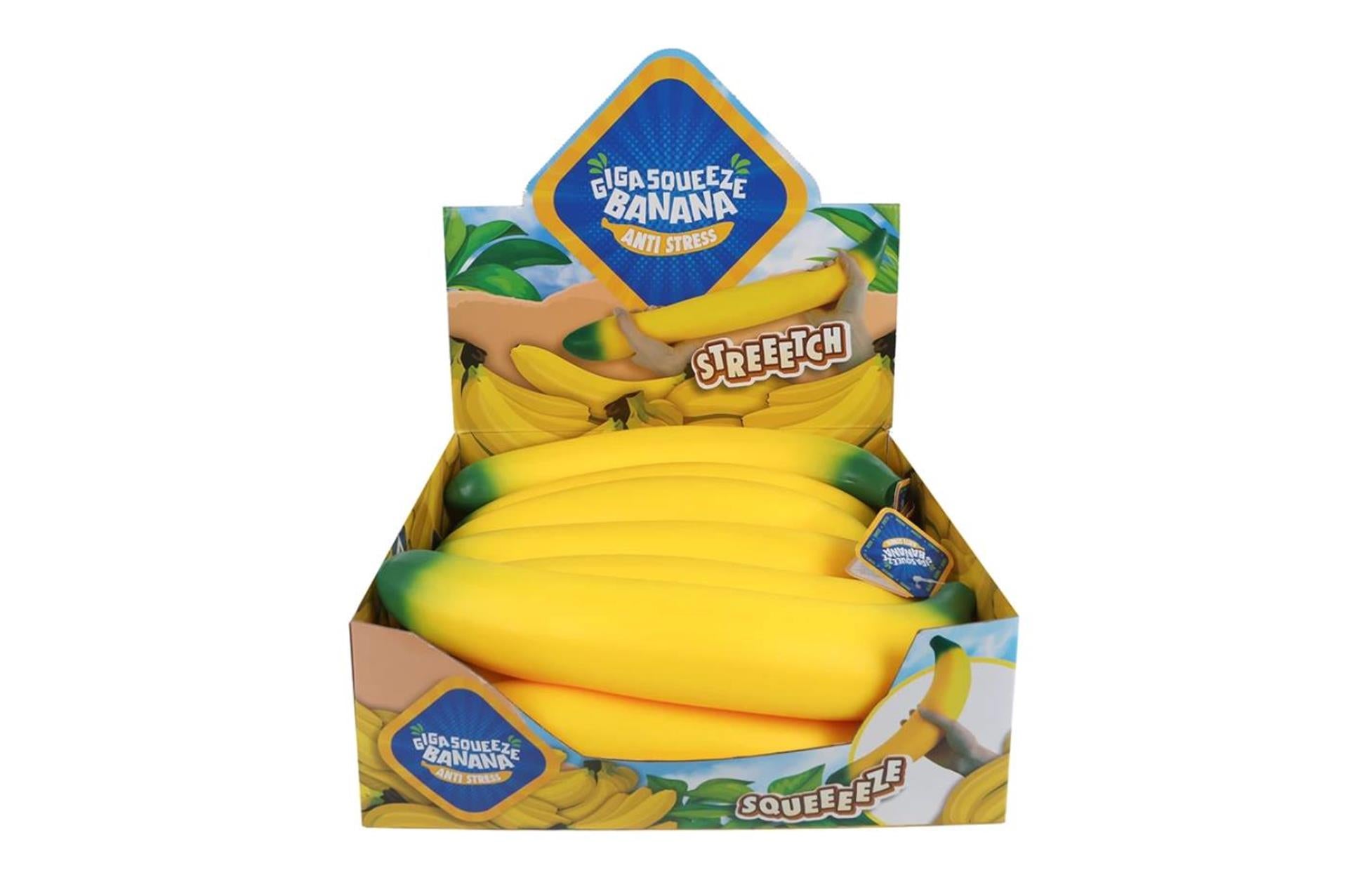Exprimidor de plátano gigante antiestrés 37cm