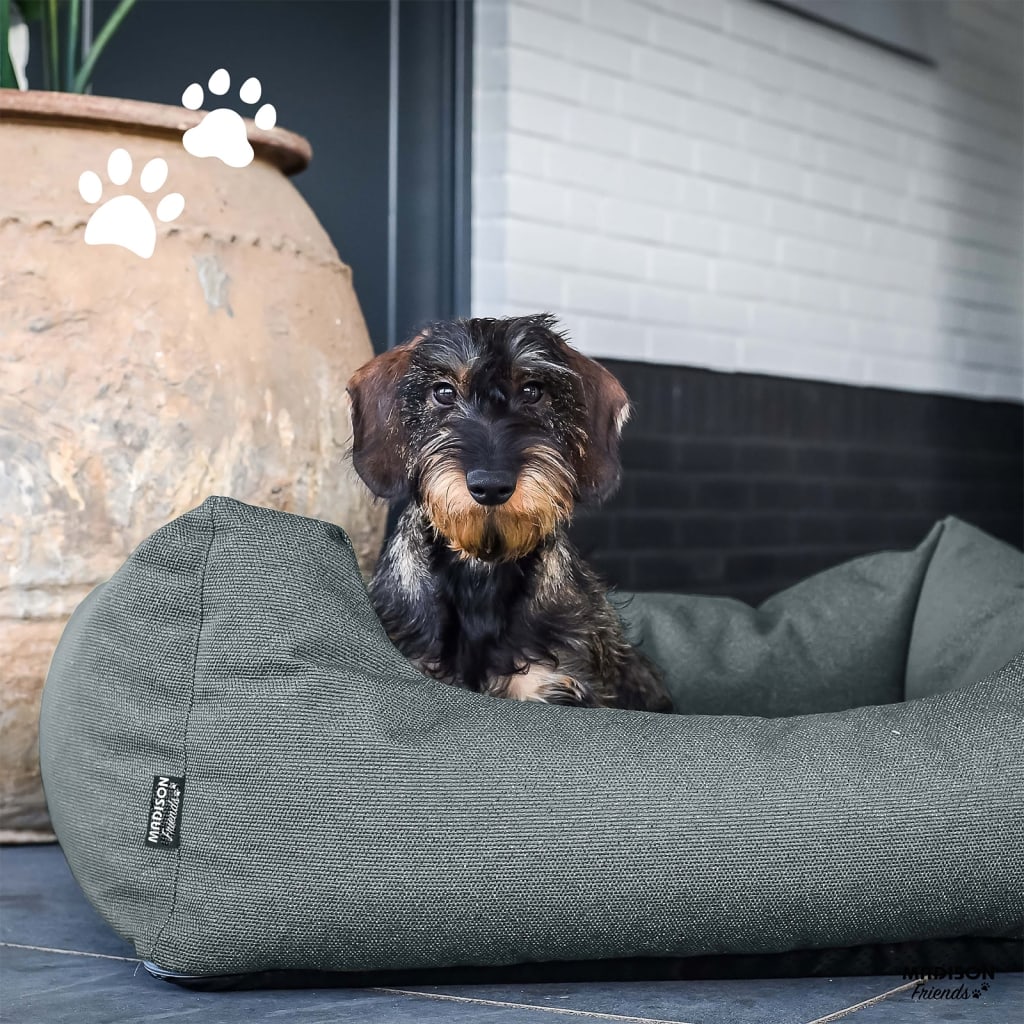 Cama de perros de Madison para afuera de Manchester 80x67x22 cm Gray