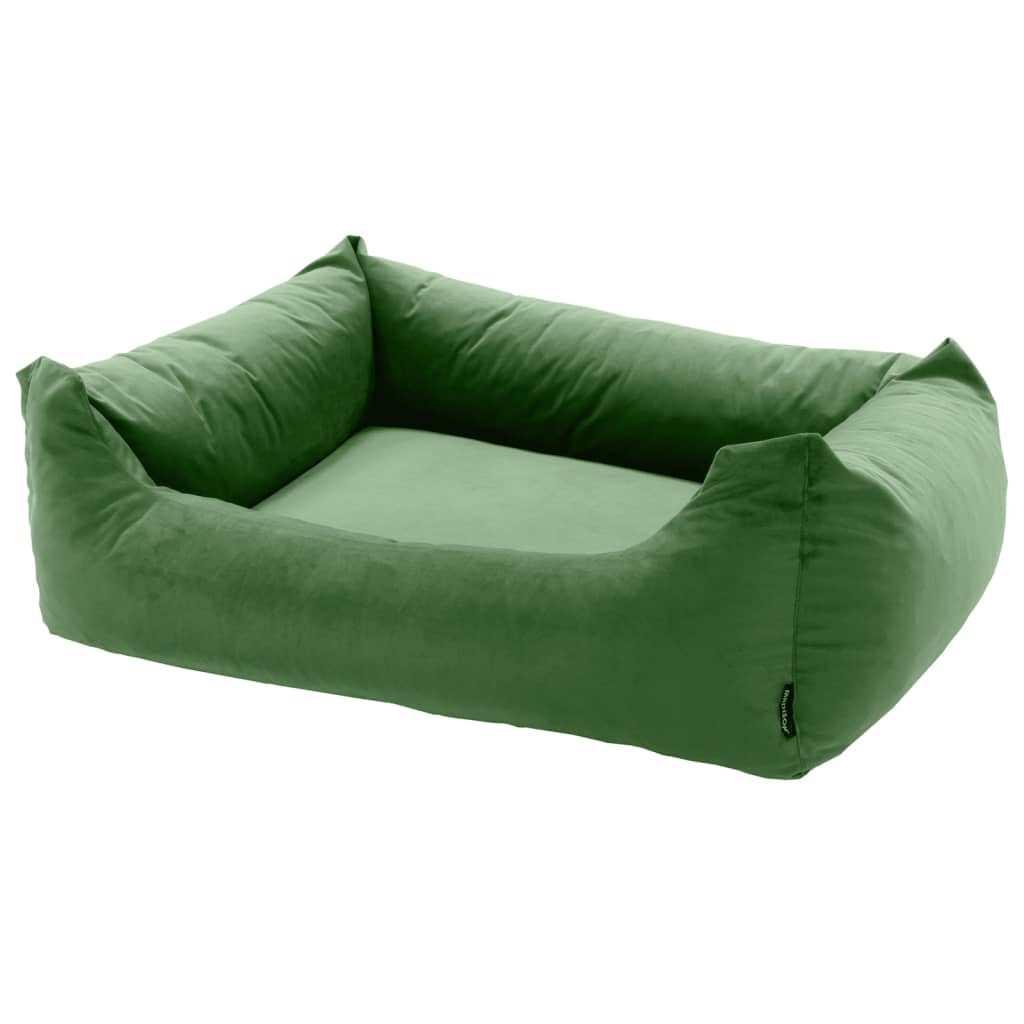 Madison Dog Bed Velvet 100x80x25 cm verde