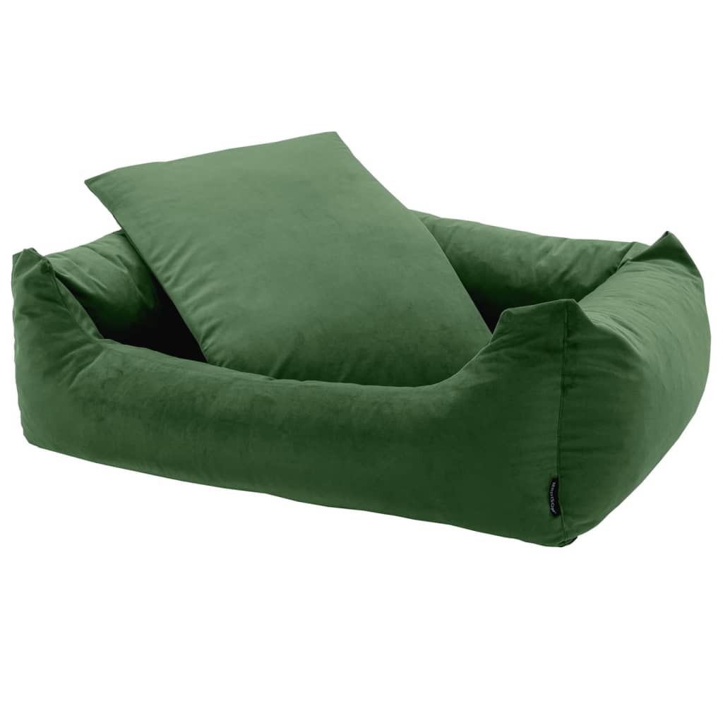 Madison Dog Bed Velvet 100x80x25 cm verde