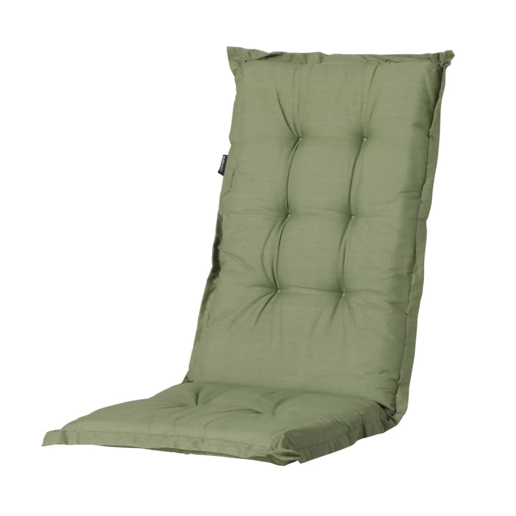 Cojín de silla de madison con espalda alta básica de 123x50 cm verde