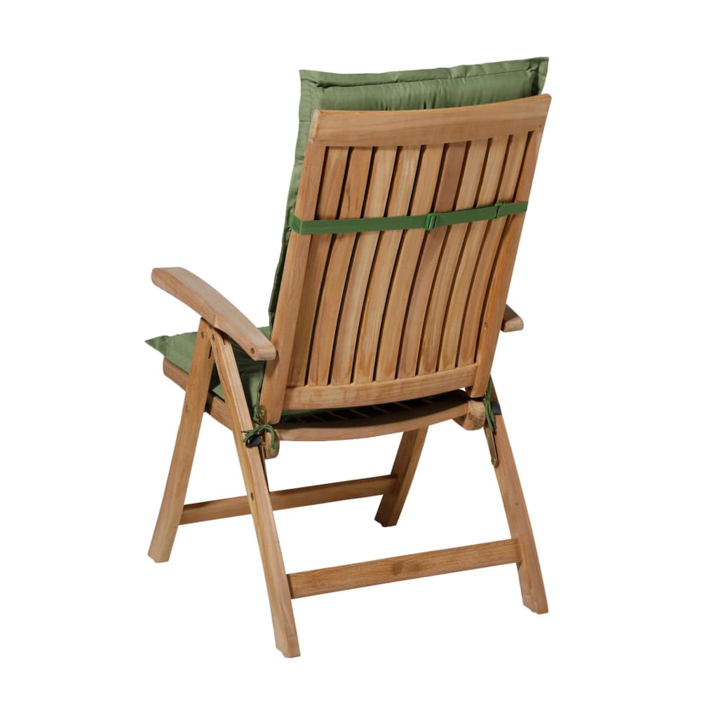 Cojín de silla de madison con espalda alta básica de 123x50 cm verde