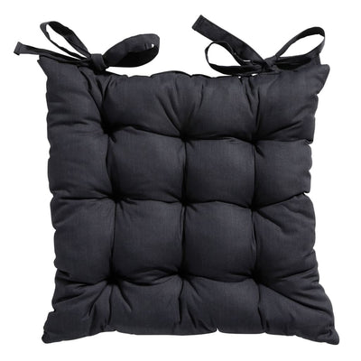 Madison Seat Cushion Basic Toscana 46x46 cm nero