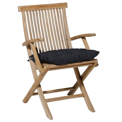 Madison Seat Cushion Basic Toscana 46x46 cm nero