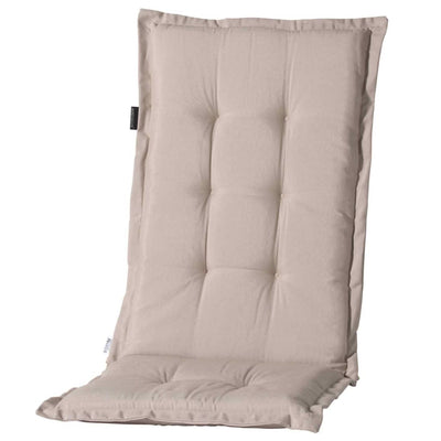 Cuscino della sedia Madison con posteriore alto Panama 123x50 cm Beige leggero