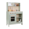 Piccola cucina da gioco olandese in legno color menta