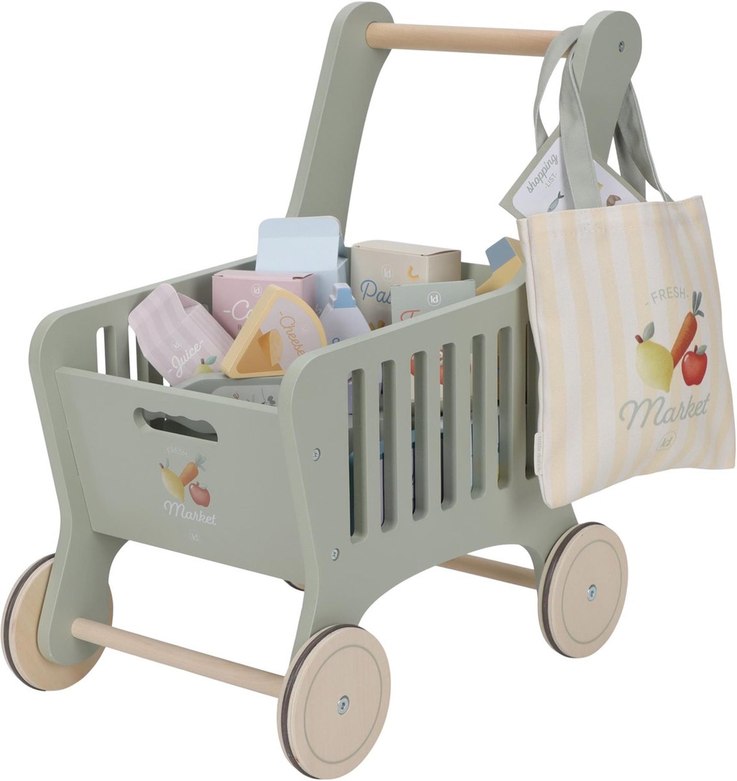 Little dutch houten winkelwagen fsc