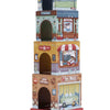 Little Dutch apilando bloques con coches