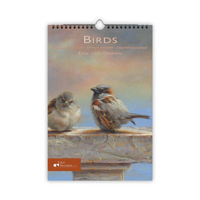 Calendario compleanno Comello uccelli formato A4