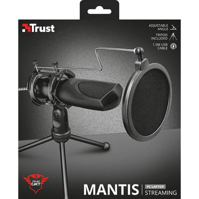 Trust Trust GXT 232 Mantis USB Streaming Microfono nero