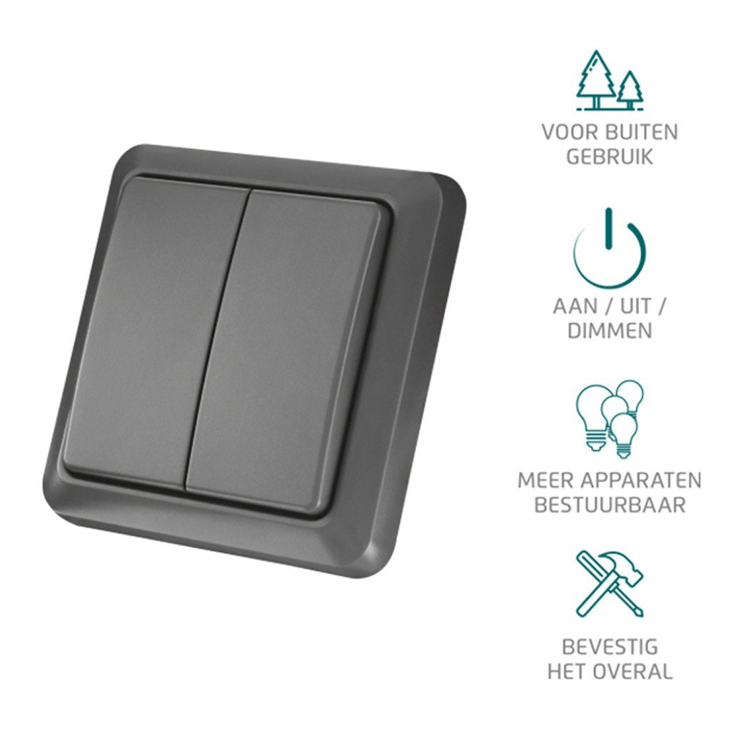 Fare clic su Fare clic su interruttore wireless a doppia parete per esterno